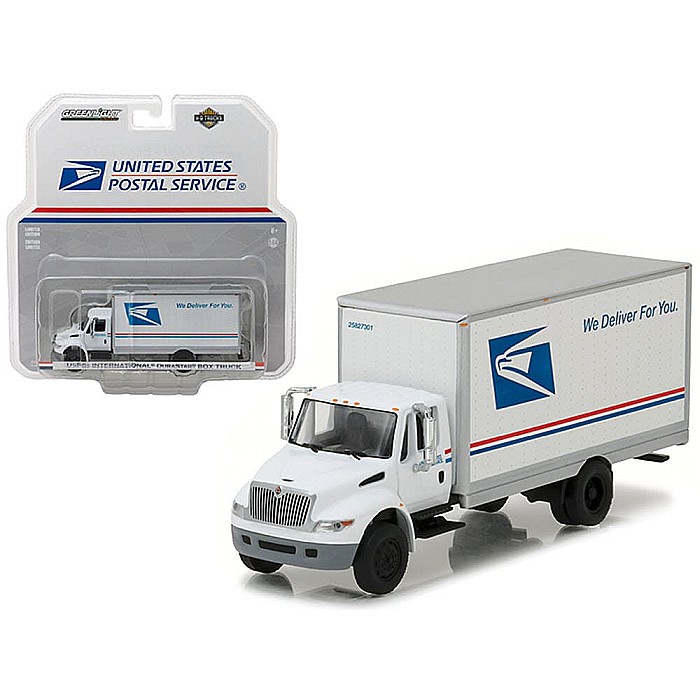 Macheta camion International Durastar Box Truck USPS, Truck Series 9, scara 1:64 Greenlight – 33090B [2]