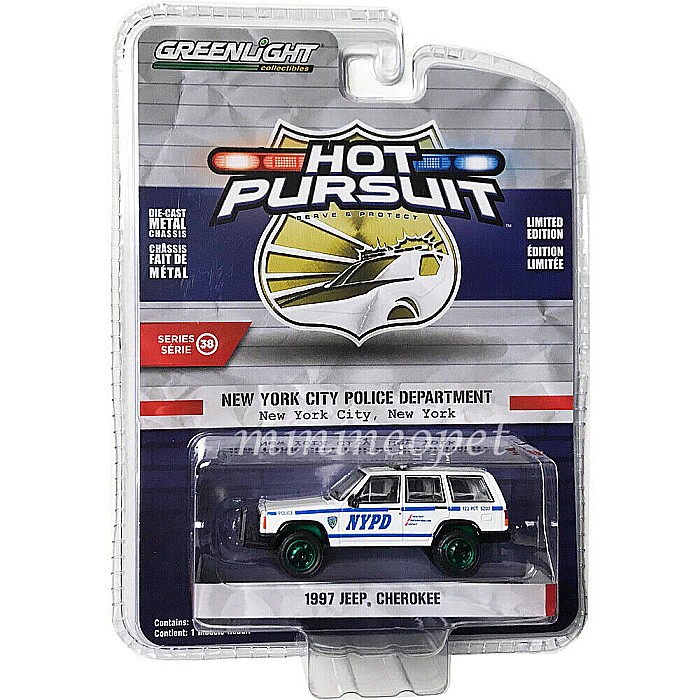 Macheta Jeep Cherokee 1997 seria 38 Hot Pursuit, scara 1:64, Greenlight gl42960c [2]