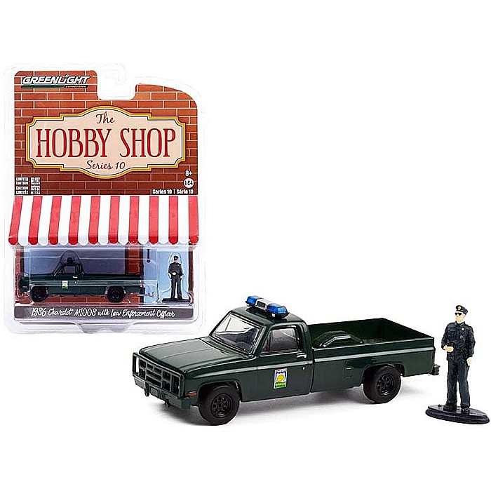 Machete auto Chevrolet M1008 1986 cu figurina, seria The Hobby Shop 10, Greenlight 97100D [2]