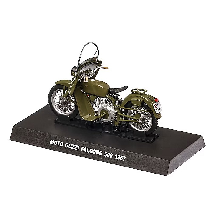 Macheta motocicleta Guzzi Falcone 500 carabinieri 1967, scara 1:24, Atlas [2]