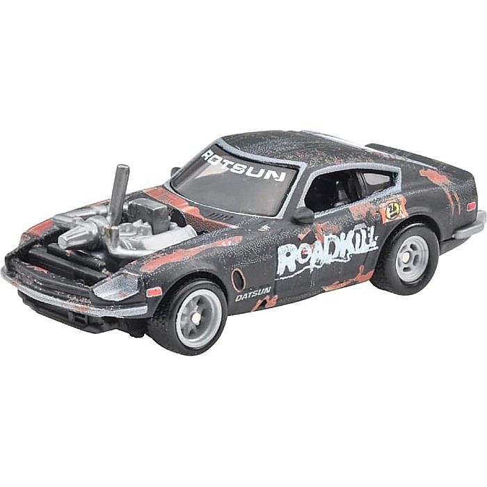 Masinuta Hot Wheels Premium Custom '71 Datsun 240z ROTSUN Roadkill - Pop Culture, scara 1:64 [2]