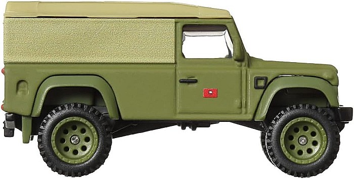 Masinuta metalica Hot Wheels Premium, Land Rover Defender 110, HKD26, Fast and Furious 2/5, 1:64, verde [2]