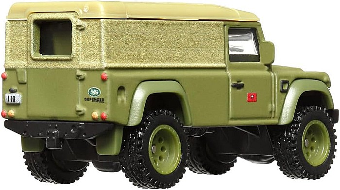 Masinuta metalica Hot Wheels Premium, Land Rover Defender 110, HKD26, Fast and Furious 2/5, 1:64, verde [3]