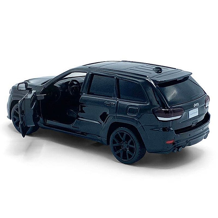 Macheta auto Jeep Grand Cherokee Trackhawk negru, pull back, 1:36 Tayumo [3]