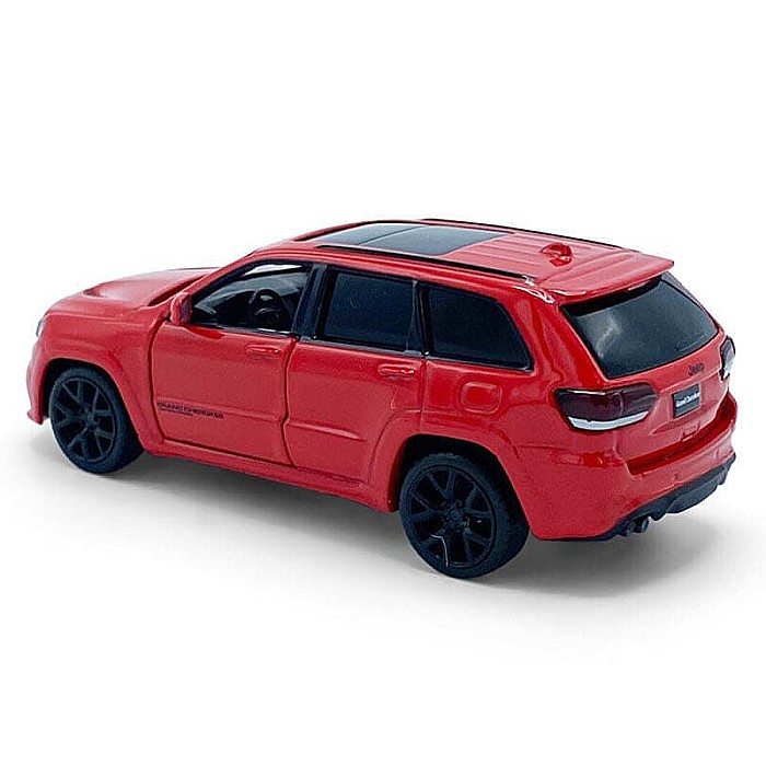 Macheta auto Jeep Grand Cherokee Trackhawk rosu, pull back, 1:36 Tayumo [2]
