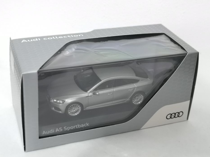 Macheta Auto Audi A5 2017 Sportback Argintiu Metalizat – Scara 1:43 Spark Dealer Edition [6]