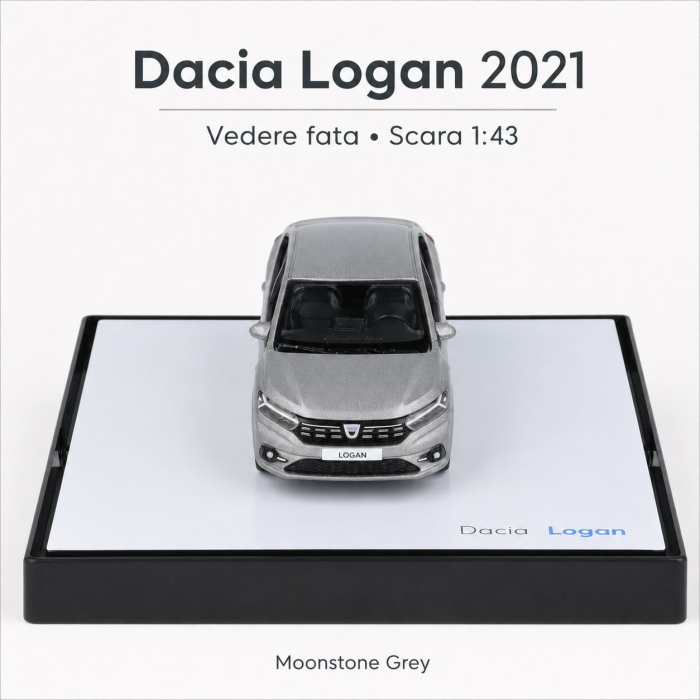 Macheta auto Dacia Logan 2021 Moonstone Grey, 1:43, Norev, cod 7711945626 [7]
