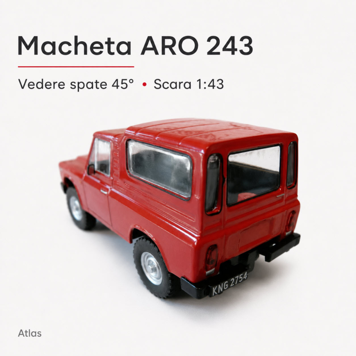 Macheta auto de colectie ARO 243 rosie, scara 1:43, Atlas [5]