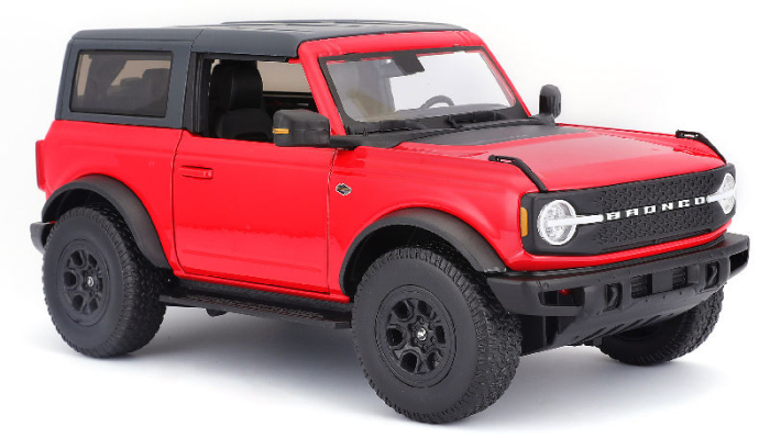 Macheta Auto Ford Bronco Wildtrak Rosu – 1:18 Maisto, Metal Die-Cast [4]