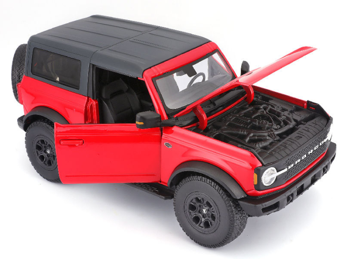 Macheta Auto Ford Bronco Wildtrak Rosu – 1:18 Maisto, Metal Die-Cast [2]