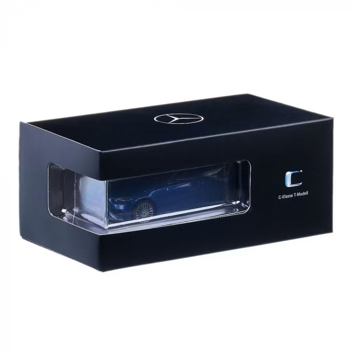 Macheta auto Mercedes-Benz C-Class T-model (S206) 2021, scara 1:43, albastru metalizat, Herpa B66960640 [4]