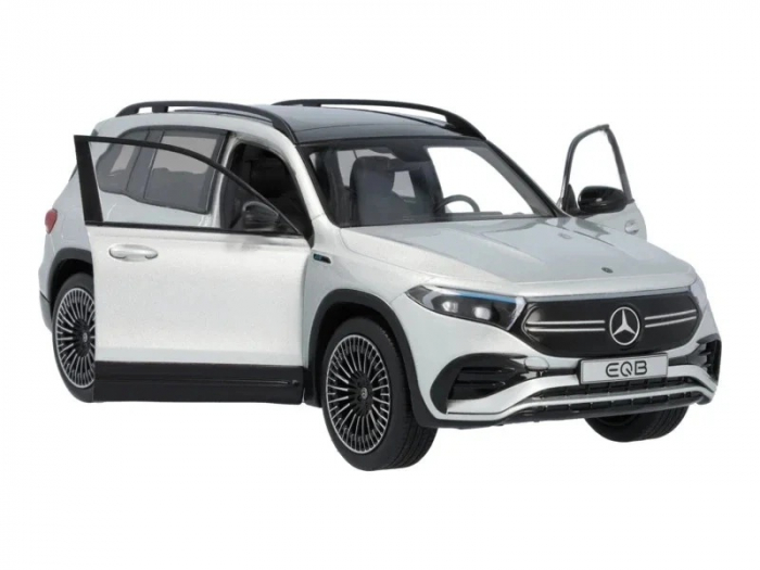 Macheta auto Mercedes-Benz EQB 2021 IRIDIUM SILVER scara 1/18 [2]