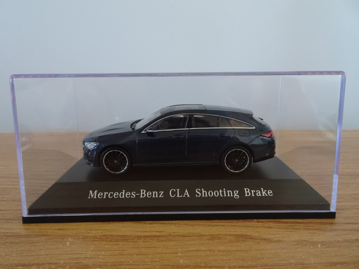 Macheta auto Mercedes CLA Shooting Brake X118 2019, culoare denim blue, scara 1:43 [2]