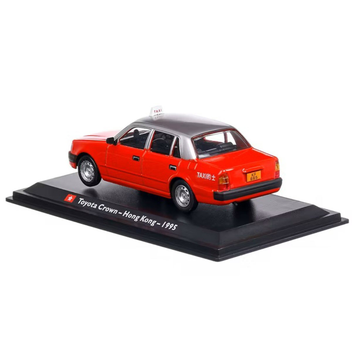 Macheta Auto Toyota Crown Hong Kong Taxi 1995 rosu, scara 1:43 [2]
