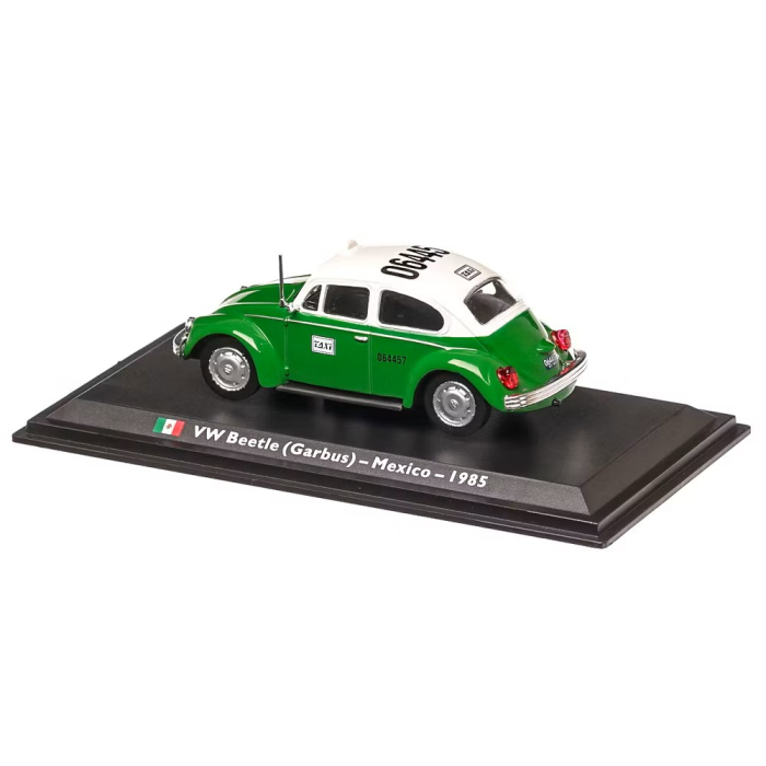 Macheta Auto Volkswagen Beetle Taxi Mexico 1985 – Alb cu Verde, Scara 1:43 [2]