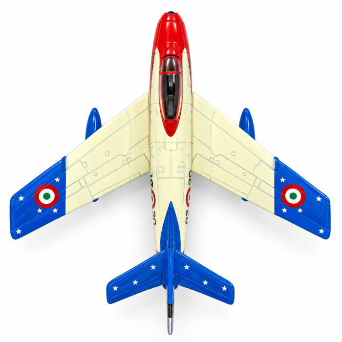Macheta Avion de Vanatoare F-86E Sabre "Cavallino Rampante" Italia, Scara 1:72, Metalica, cu Suport, Altaya [6]