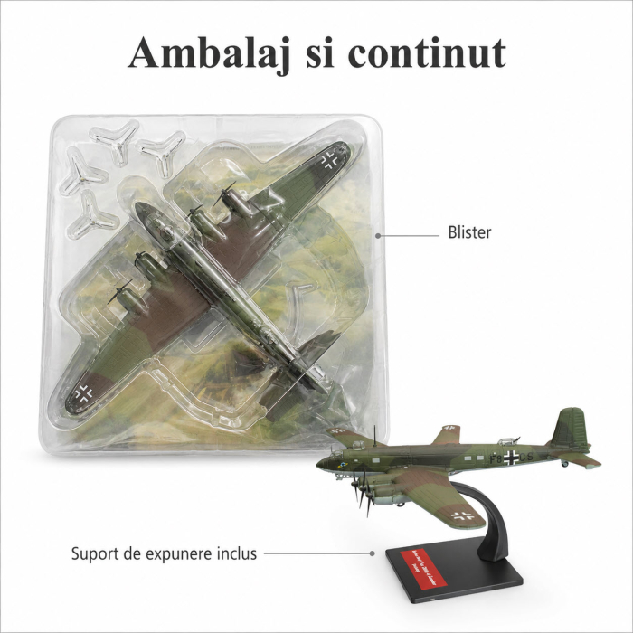 Macheta avion Focke-Wulf Fw 200 C-4 Condor Germany, scara 1:144, Atlas, cu suport si blister [4]