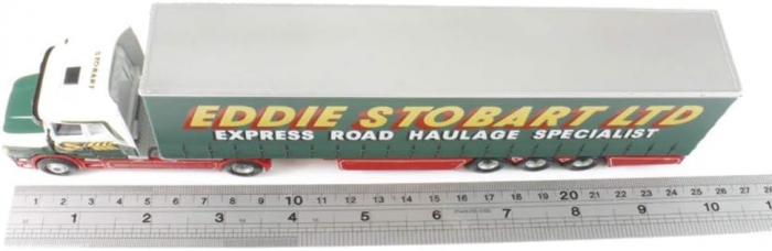 Macheta Camion remorca cu prelata Scania T Kerry Jane, H777, Eddie Stobart, scara 1/76, Atlas Edition [4]