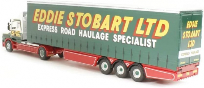 Macheta Camion remorca cu prelata Scania T Kerry Jane, H777, Eddie Stobart, scara 1/76, Atlas Edition [2]