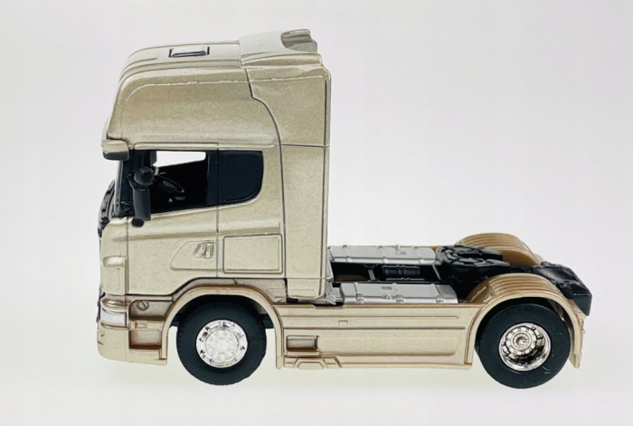Macheta Cap Tractor Scania V8 R730 2 axe auriu, scara 1:64, Welly [2]