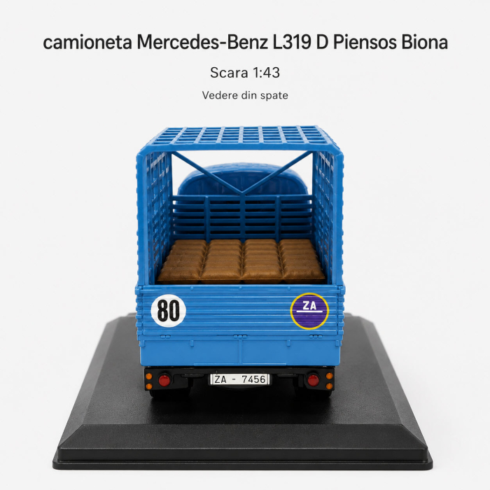 Macheta camioneta Mercedes-Benz L319 D Biona 1963, albastra, scara 1:43 [5]