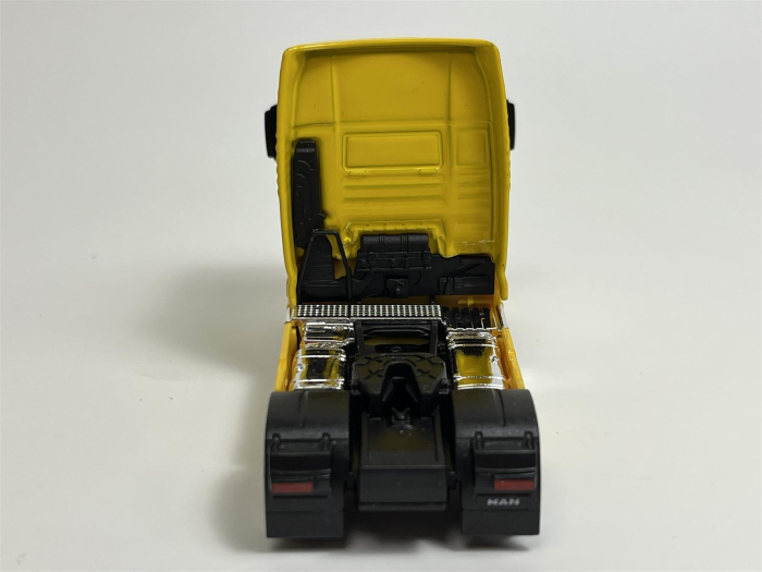 Macheta Cap Tractor MAN TGX XXL 2 axe galben, scara 1:64, Welly [4]