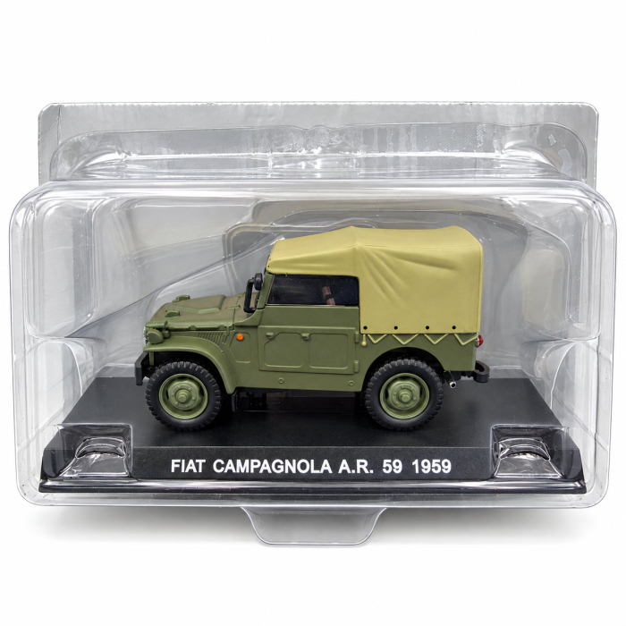 Macheta Carabinieri Fiat Campagnola A.R. 59 1959 verde, scara 1:43, Atlas [7]