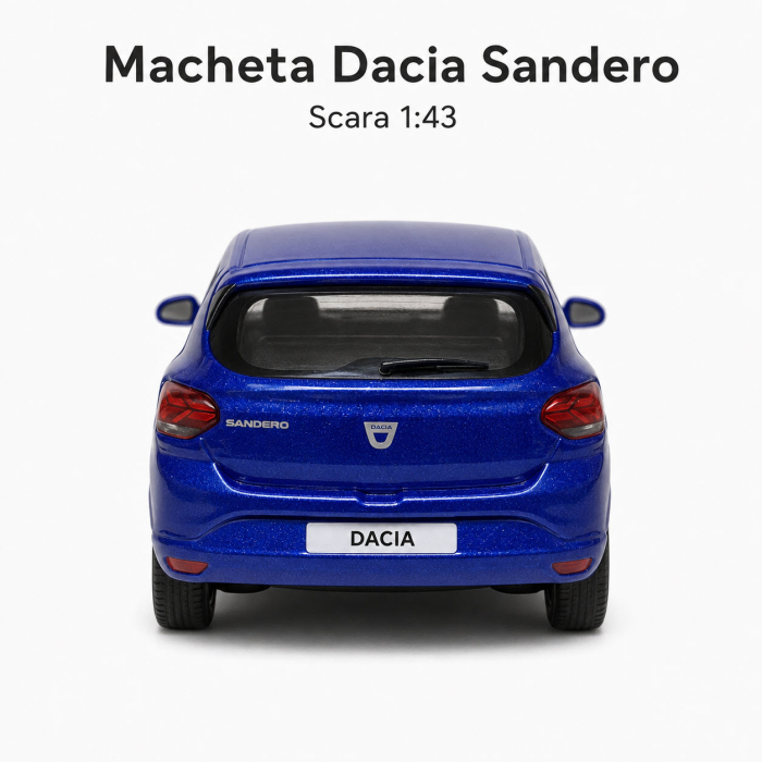 Macheta Dacia Sandero 1:43 Norev – Dealer Model, Bleu Iron [7]