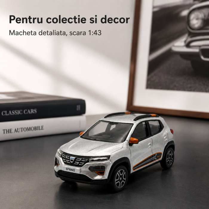 Macheta Dacia Spring 2023 1:43 Norev – Dealer Model, gri [6]