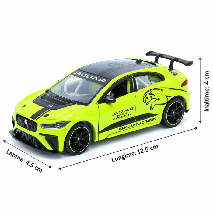 Macheta Jaguar I-PACE eTROPHY Verde Lime, scara 1:36, Tayumo [2]