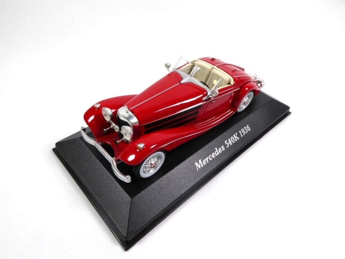Macheta Mercedes-Benz 540K 1936 rosu, scara 1:43, Atlas [2]