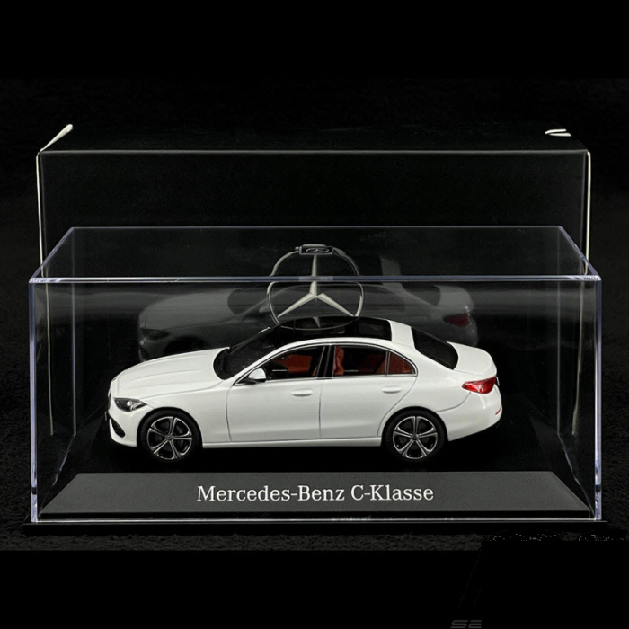 Macheta Mercedes-Benz C-Class Sedan (W206) 2021 ,Alb Opalite, scara 1/43, Herpa B66960635 [2]