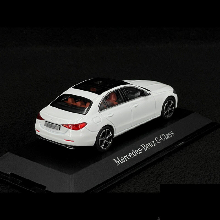 Macheta Mercedes-Benz C-Class Sedan (W206) 2021 ,Alb Opalite, scara 1/43, Herpa B66960635 [4]