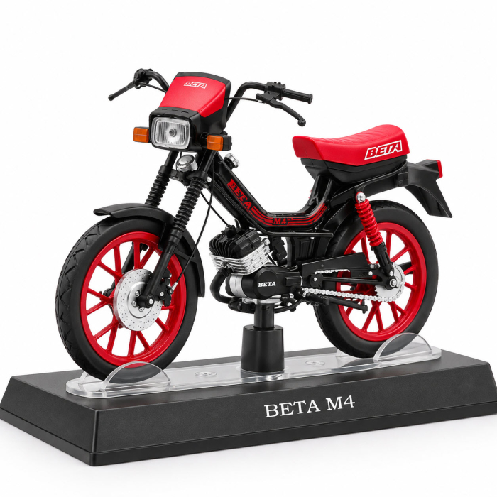 Macheta moto Beta M4 rosu/negru, scara 1:18, Leo Models, Passione Motorini [4]