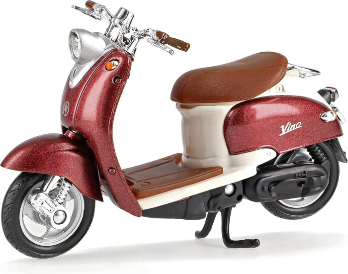 Macheta motocicleta 1999 Yamaha Vino YJ50R, scara 1:18, Welly, cu stand expunere [2]