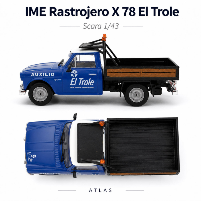 Macheta Pick-up IME Rastrojero X 78 El Trole 1974, scara 1:43, Atlas [6]