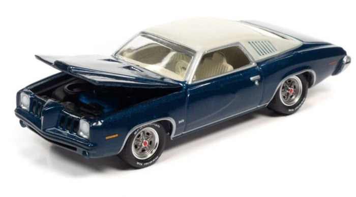Macheta Pontiac Grand Am 1973 - Admiralty Blue Poly, 1:64 Johnny Lightning [2]