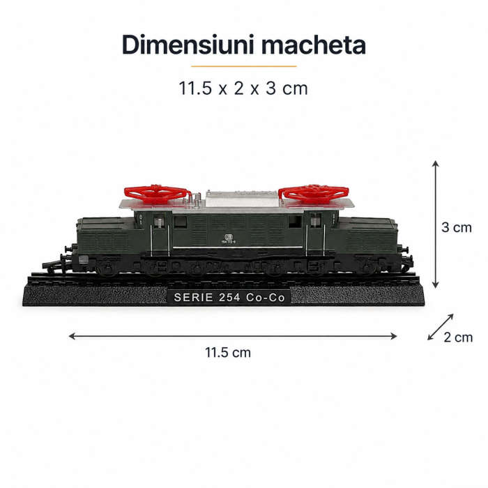 Macheta statica locomotiva electrica Serie 254 Co-Co DB, scara 1:160 N, Atlas [3]