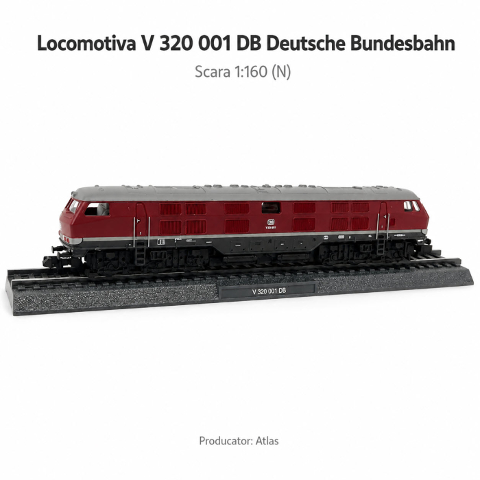 Macheta statica locomotiva V 320 001 DB Deutsche Bundesbahn 1:160 N, Atlas, visiniu [2]