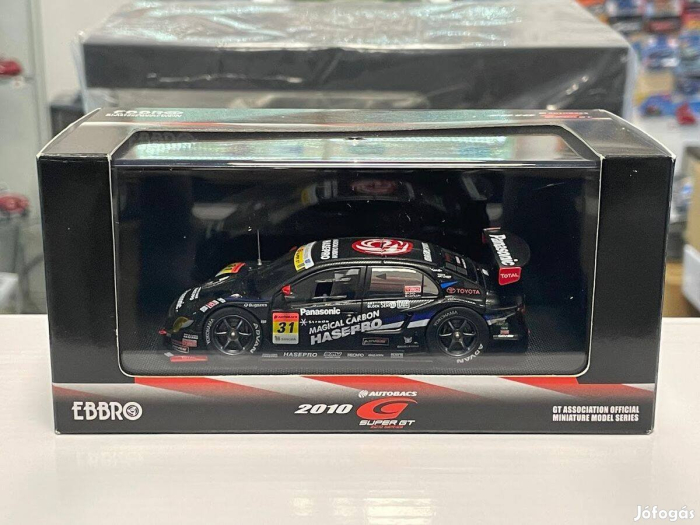 Machetă Toyota Corolla Axio #31 Fuji Sprint Cup 2010 – Magical Carbon apr – Scara 1:43 Ebbro cu Vitrină [6]