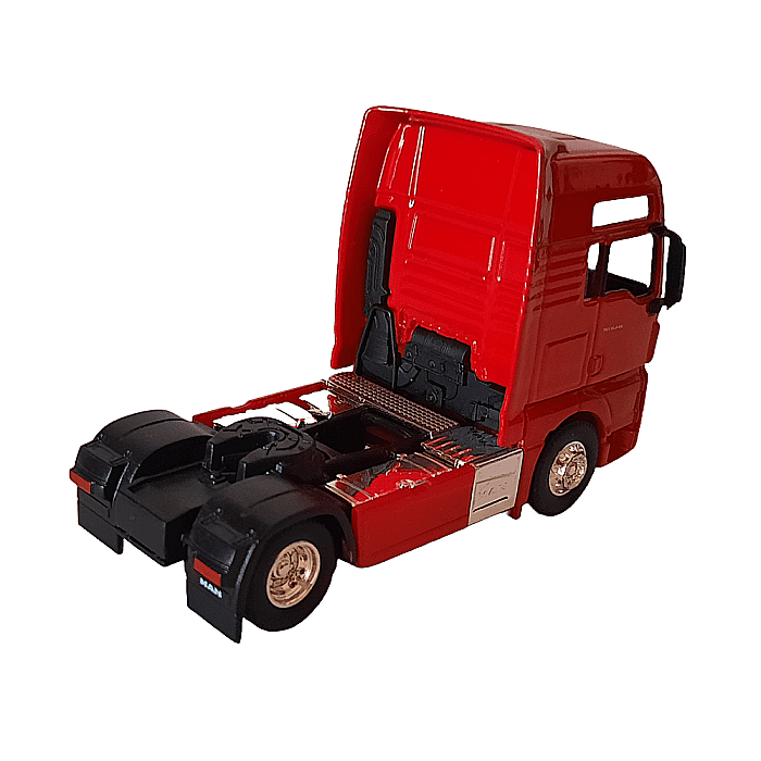 Macheta Camion MAN TGX XXL 2 axe Rosu 1:64 Welly [3]