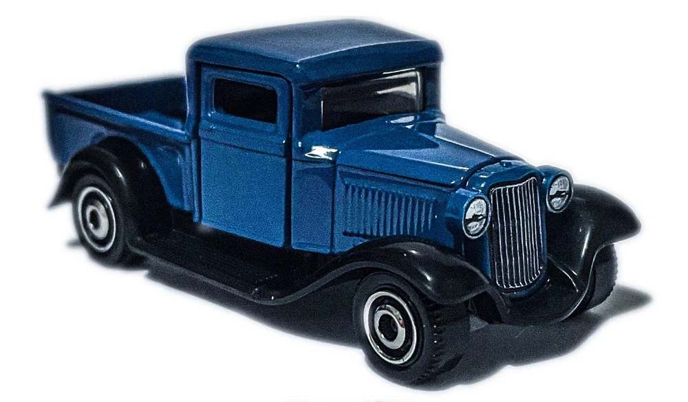 Masinuta Ford pickup albastru 1932, Matchbox Moving Parts FWD28, scara 1/64 [2]