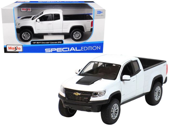 Masinuta Metalica Chevrolet Colorado ZR2 2017 Alb – 1:27 Maisto 31517W [5]