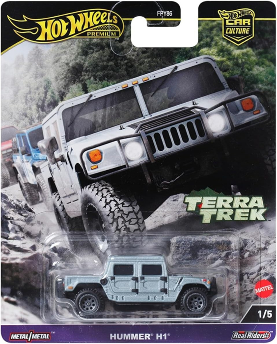 Masinuta Metalica Hummer H1 Hot Wheels Premium Car Culture TerraTrek – 1:64, HRV90 [4]
