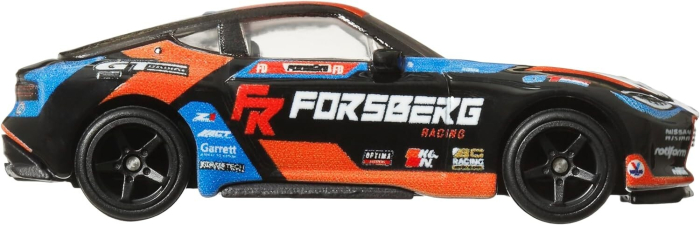 Masinuta metalica Nissan Z 2023, Hot Wheels Premium, Car Culture, Slide Street 2, HKC86, 1:64, Negru/Albastru/Orange [3]