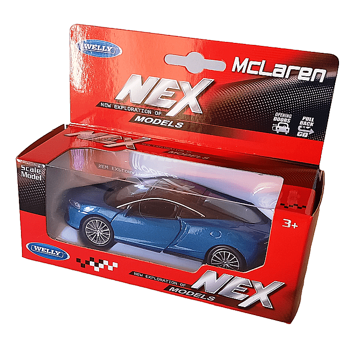 Mclaren GT albastru, macheta auto 1/34-1/39 Welly [2]