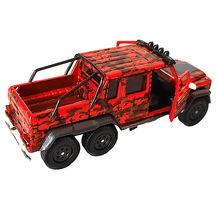 Macheta auto Mercedes - Benz G63 AMG 6x6 Flame Camouflage, 1:64 ERA CAR [2]
