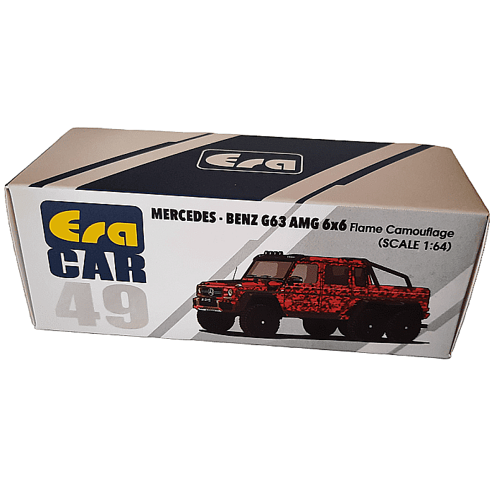 Macheta auto Mercedes - Benz G63 AMG 6x6 Flame Camouflage, 1:64 ERA CAR [3]