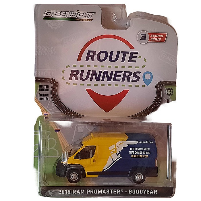 Macheta Ram Promaster Goodyear 2019, seria Route Runners 3, scara 1:64 Greenlight [2]