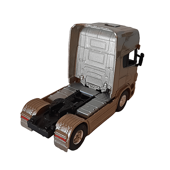 Macheta Camion  Scania V8 R730 2 axe auriu scara 1:64 Welly [3]